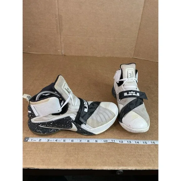 Nike Lebron James Soldier Nine Premium Mens 11.5 Basketball Shoes 749490-110 - Picture 9 of 10